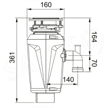 Измельчитель пищевых отходов Franke Slim 50 134.0715.098