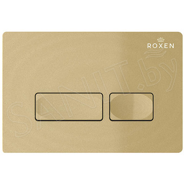 Комплект инсталляции Roxen StounFix Dual Fresh с удлиненными креплениями, кнопкой смыва в цвете золото и унитазом Asten Readle Stella Tornado AR1065