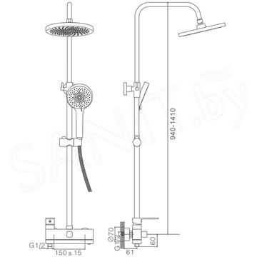 Душевая стойка Haiba HB24590