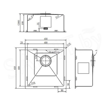 Кухонная мойка Zorg ZRN 4545 / 4555 Premium