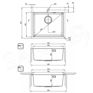 Кухонная мойка Deante Olfato ZPO_010A