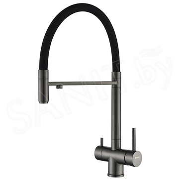 Смеситель для кухонной мойки Zorg Asgard Premium PVD Gunblack под фильтр