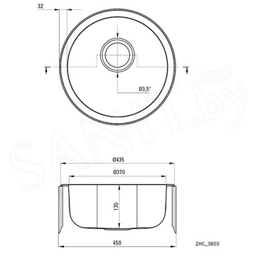 Кухонная мойка Deante Twist ZHC_3803