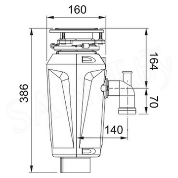 Измельчитель пищевых отходов Franke Slim 100 134.0715.095
