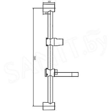 Душевая штанга Haiba HB8005