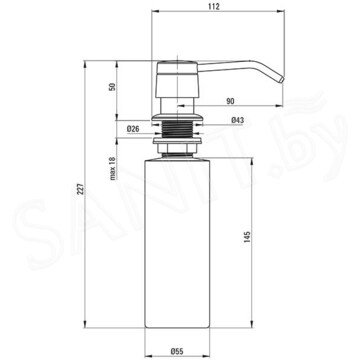 Дозатор для моющих средств Deante Deco ZZZ_002D
