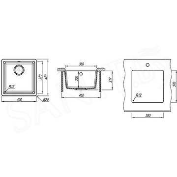Кухонная мойка AquaSanita Fast SQF 101