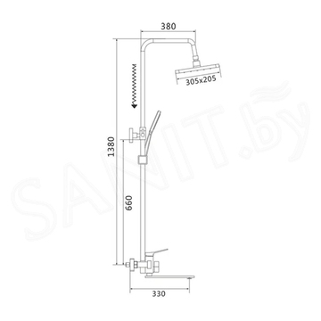 Душевая стойка Shevanik S6136