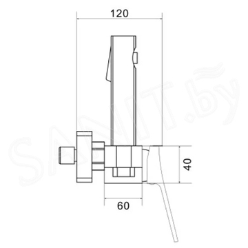 Смеситель для биде Shevanik S6105H-1