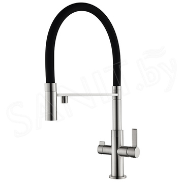Смеситель для кухонной мойки AquaSanita Soifos 7763 002 ST с подключением к фильтру воды