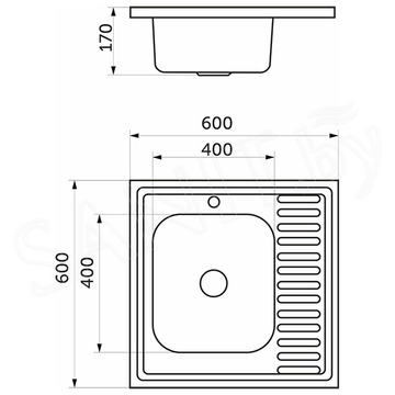 Кухонная мойка AKS 42598 / 42599