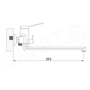 Смеситель для ванны Shevanik S6222H