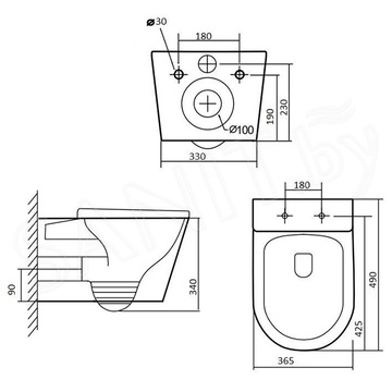 Подвесной унитаз Grado GD-W204R