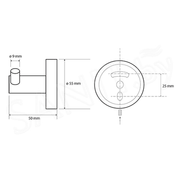 Крючок Bemeta White 104106034 двойной