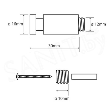 Крючок Bemeta White 104506094