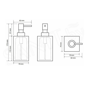 Дозатор для жидкого мыла Bemeta Vista 120109016-100 / 120109016-104