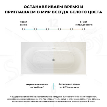 Акриловая ванна Wellsee Dream For More 237901000