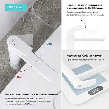 Смеситель для умывальника Wellsee Icon for life 182310000