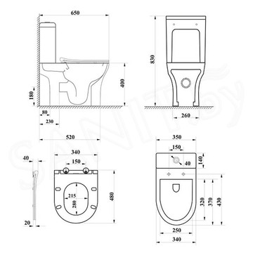 Напольный унитаз Cerutti Bernina Tornado CT10815
