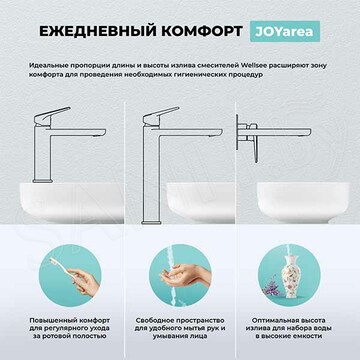 Смеситель для умывальника Wellsee Once and forever 182403000