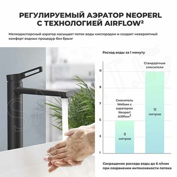 Смеситель для умывальника Wellsee Once and forever 182407000