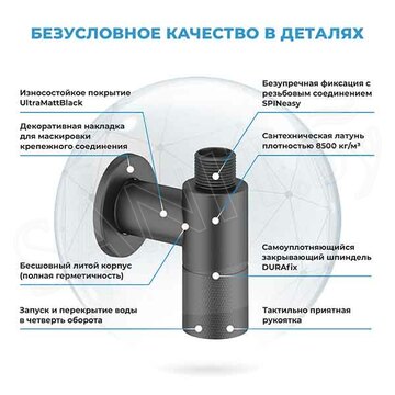 Угловой вентиль Wellsee Drainage System 182147001