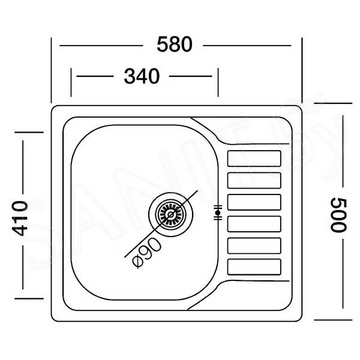 Кухонная мойка Kromrus EC 296 RUS R / L