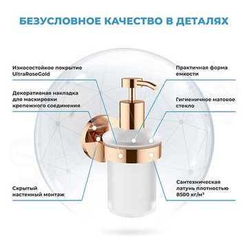 Дозатор для жидкого мыла Wellsee Finishing Touch 182514000