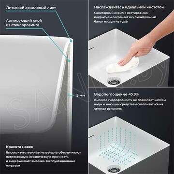 Умывальник Wellsee Pure BY Wellsee 230711000 / 230712000