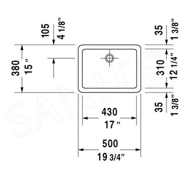Умывальник Duravit Vero 500 04555000001