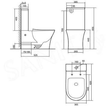 Напольный унитаз Triton-Pro Corso CO-6606
