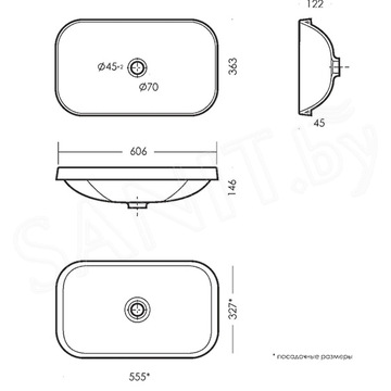 Умывальник Sanita Luxe Infinity S1