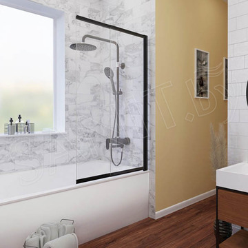 Душевая шторка на ванну Wasserkraft Dill 61S02-100 Wasserschutz