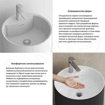 Умывальник Wellsee Coquillage 232803000