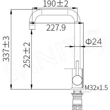 Смеситель для кухонной мойки Zorg ZRN 980187 Electrophoresis Black