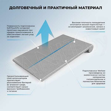 Подголовник для ванны Wellsee Useful Extras 261915000