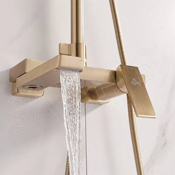 Душевая стойка Rose R1896G  с термостатом