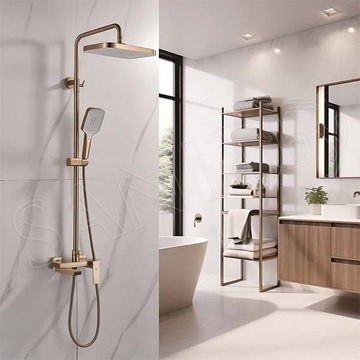 Душевая стойка Rose R1896G  с термостатом