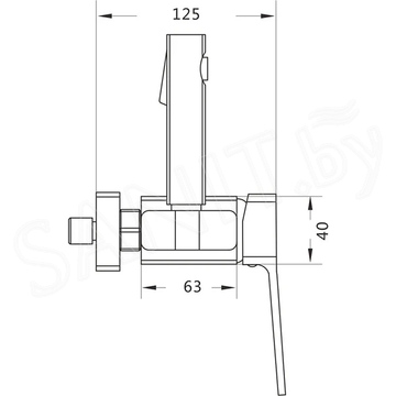 Смеситель для биде Rose R2805H-1