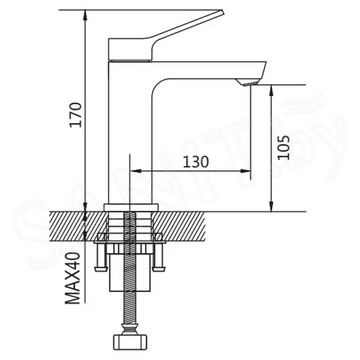 Смеситель для умывальника Shevanik S4301