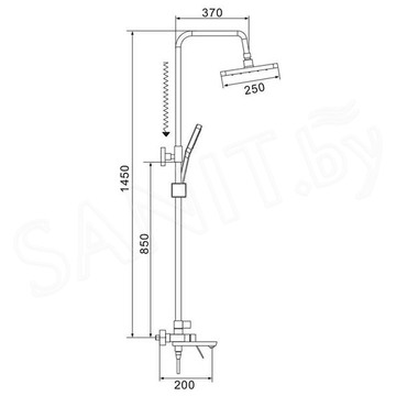 Душевая стойка Shevanik S4336