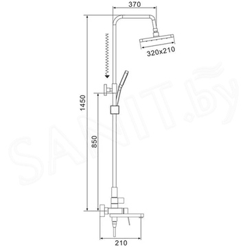 Душевая стойка Shevanik S4536T