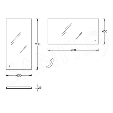 Зеркало Kerama Marazzi Vetrata S