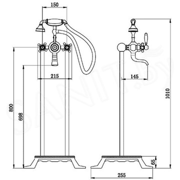Смеситель для ванны Boch Mann Vico B BM9654