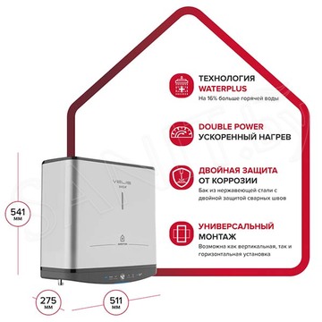 Накопительный водонагреватель Ariston ABSE VLS PRO INOX PW 2K 30