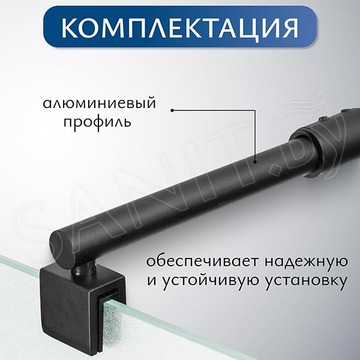 Душевое ограждение SANITeco Walk-In SN-W6MB80 / SN-W6MB90 / W6MB100 / SN-W6MB110 / SN-W6MB120