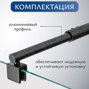 Душевое ограждение SANITeco Walk-In SN-W6TB80 / SN-W6TB90 / SN-W6TB100 / SN-W6TB120