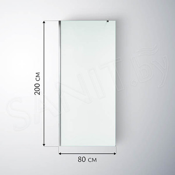 Душевое ограждение SANITeco Walk-In SN-W8MC80 / SN-W8MC90 / SN-W8MC100 / SN-W8MC110 / SN-W8MC120