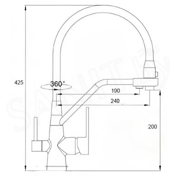 Смеситель для кухонной мойки Boch Mann Else BN BM10426
