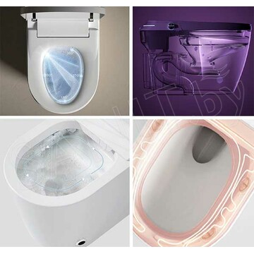 Умный приставной унитаз Cerutti Mirella Smart CT10615 с функцией биде и импульсным смывом